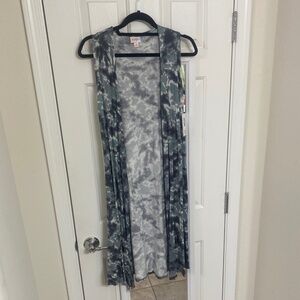 NWT - LulaRoe Joy Sleeveless Long Vest (XS)
